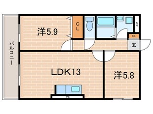 ファミ－ユ仁川の物件間取画像